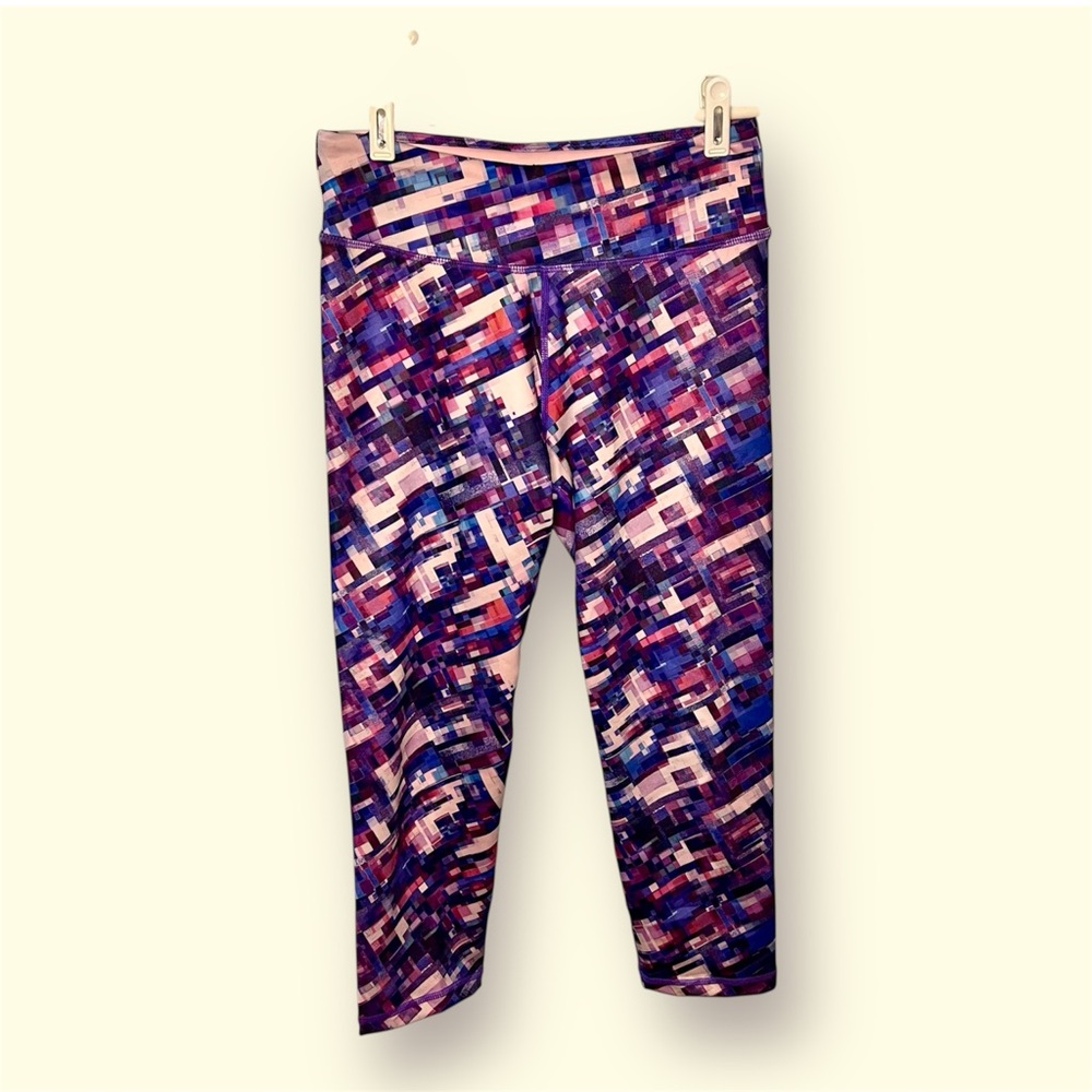 prAna Women's Roxanne Printed Capris Yoga Fitness, Size Medium
